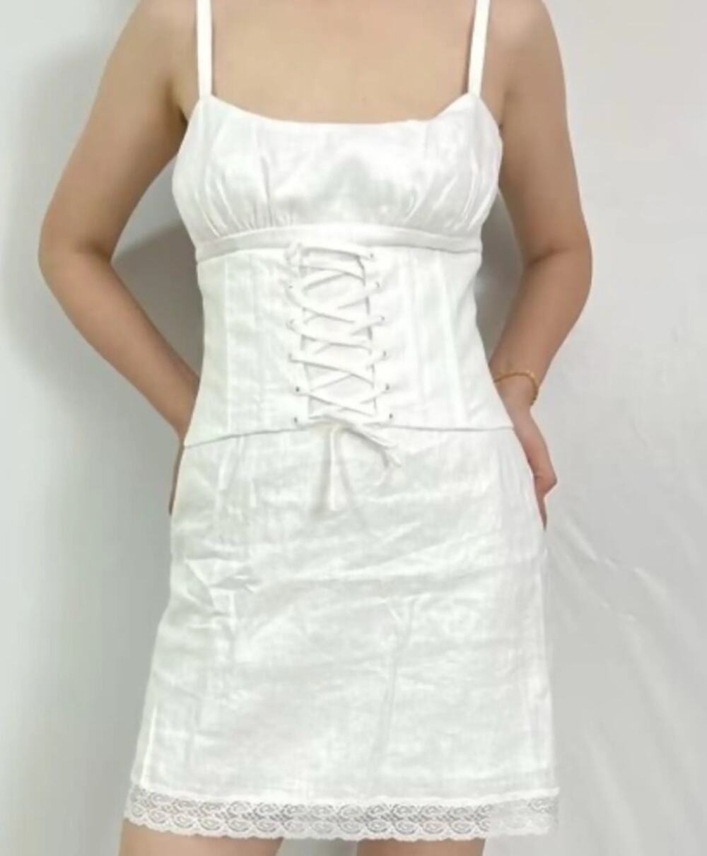 Reformation Ainsley Linen Dress Size 4 Midi Summer Cottagecore NWT
